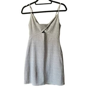 Abercrombie & Fitch Women's Twist Front Cutout Ditsy Floral Mini Dress Size ST